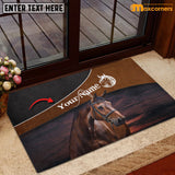 Maxcorners Personalized Love Sad Horse Doormat