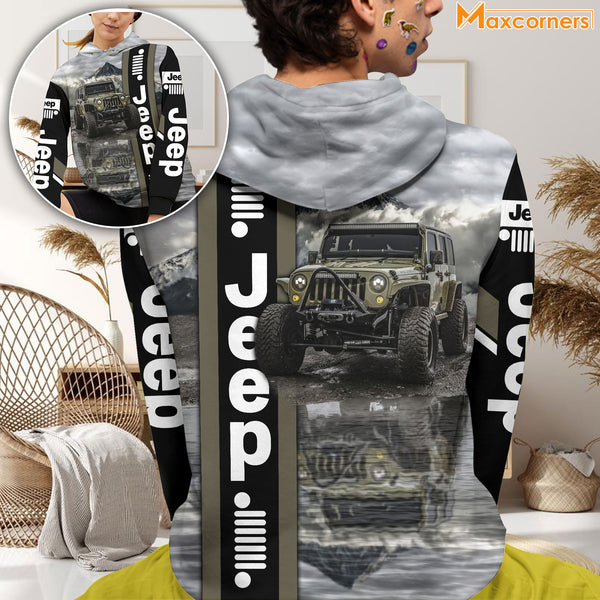 Maxcorners Jeep Car 3D Hoodie