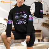 Maxcorners A Girl Her Dog And Her Jeep All Over Print