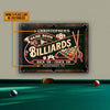 Maxcorners Personalized Billiards Game Room Neon All Printed 3D Classic Metal Sign