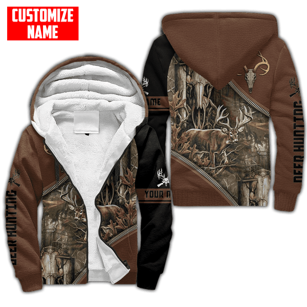 Maxcorners Deer Hunting Personalized Name 3D Over Printed Hoodie