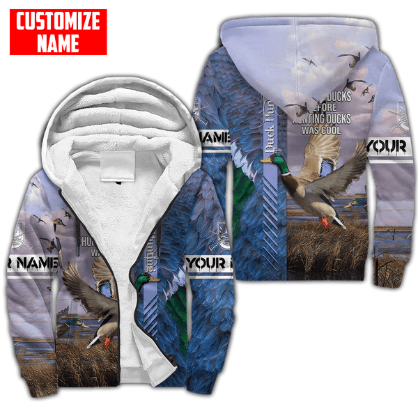 Maxcorners Duck Hunting Personalized 3D Over Printed Hoodie