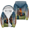 Maxcorners Rooster Unisex Deluxe Colorful Hoodie