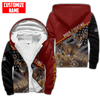 Maxcorners Deer Hunting Personalized Name 3D Over Printed Hoodie