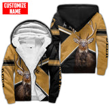 Maxcorners Deer Hunting Personalized Name 3D Over Printed Hoodie