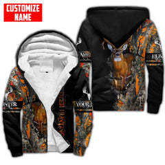 Maxcorners Deer Hunting Personalized Name 3D Over Printed Hoodie