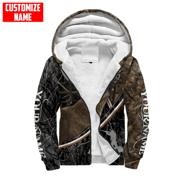 Maxcorners Deer Hunting Personalized Name 3D Over Printed Hoodie