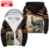 Maxcorners Personalized Rooster Farm Deluxe Hoodie