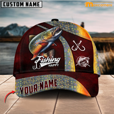 Maxcorners Personalized Trout Fishing Classic Cap