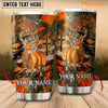Maxcorners Premium Loralle Cracked Deer Hunting Personalized Name Tumbler Multicolor