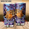Maxcorners Premium Loralle Cracked Deer Hunting Personalized Name Tumbler Multicolor