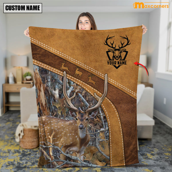 Maxcorners Personalized Chital Deer Hunting Blanket