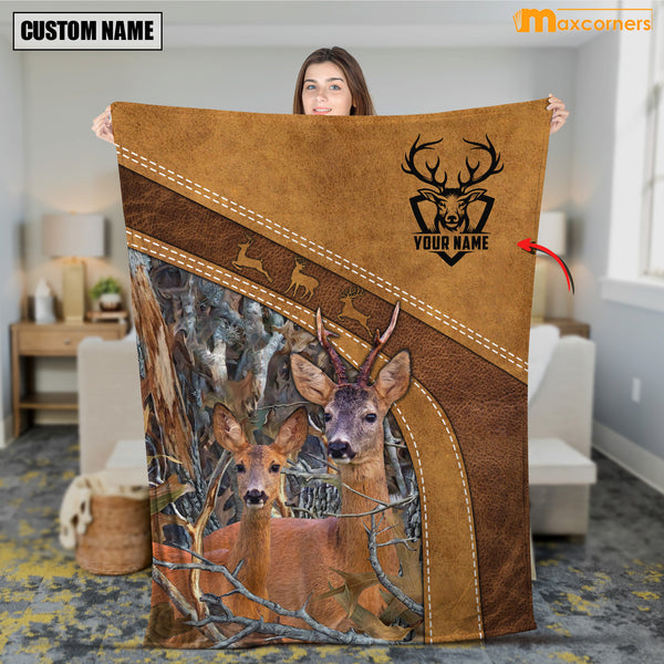 Maxcorners Personalized Roe Deer Hunting Blanket