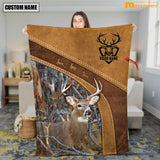 Maxcorners Personalized White-tailed Deer Hunting Blanket