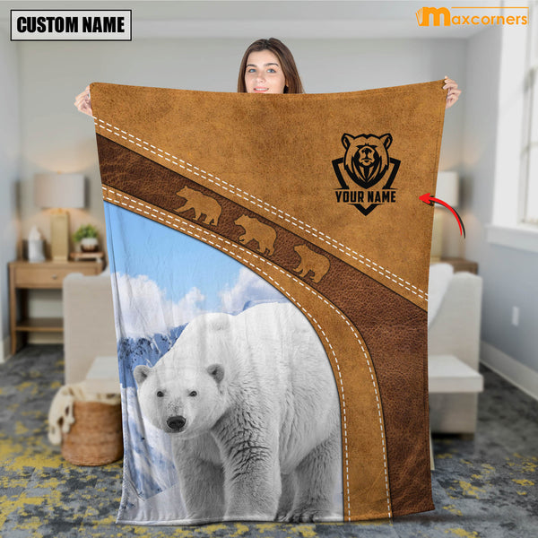 Maxcorners Personalized Polar Beer Blanket