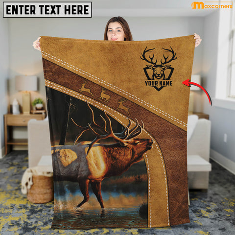 Maxcorners Personalized ELK Deer Hunting Blanket