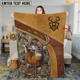 Maxcorners Personalized White-Tailed Deer Hunting Blanket