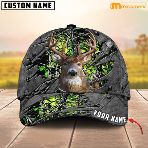 Maxcorners Deer Hunter Hunting Personalized Cap 3D Multicolored