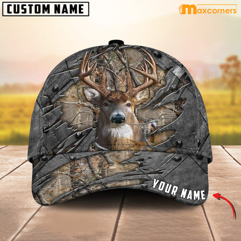 Maxcorners Deer Hunter Hunting Personalized Cap 3D Multicolored