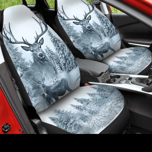 Maxcorners White Deer Hunting Car Seat Cover