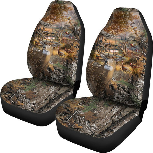 Maxcorners Deer Hunting 002 Car Seat Cover