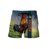 Maxcorners Rooster Unisex Deluxe Colorful Hoodie