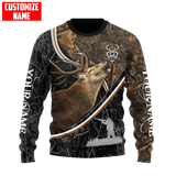 Maxcorners Deer Hunting Personalized Name 3D Over Printed Hoodie