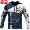 Maxcorners Personalize  Blue US Carpenter 3D All Over Printed HU120