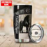 Maxcorners Custom Name Horse Stainless Steel Tumbler 05