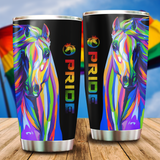 Maxcorners LGBT Horse PRIDE 2022 LGBTQ Flag 3D Tumbler