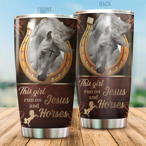 Maxcorners Horse Stainless Steel Tumbler 18
