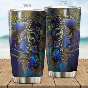 Maxcorners Horse Stainless Steel Tumbler 05