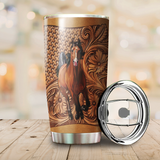 Maxcorners Horse Stainless Steel Tumbler 10