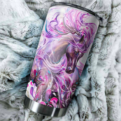 Maxcorners Customize Name Beautiful Horse Steel Tumbler