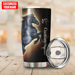 Maxcorners Custom Name Horse Stainless Steel Tumbler 02