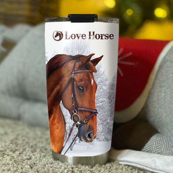 Maxcorners Horse Stainless Steel Tumbler 08