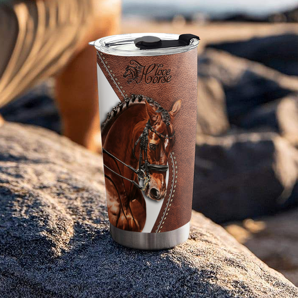 Maxcorners Horse Stainless Steel Tumbler 09