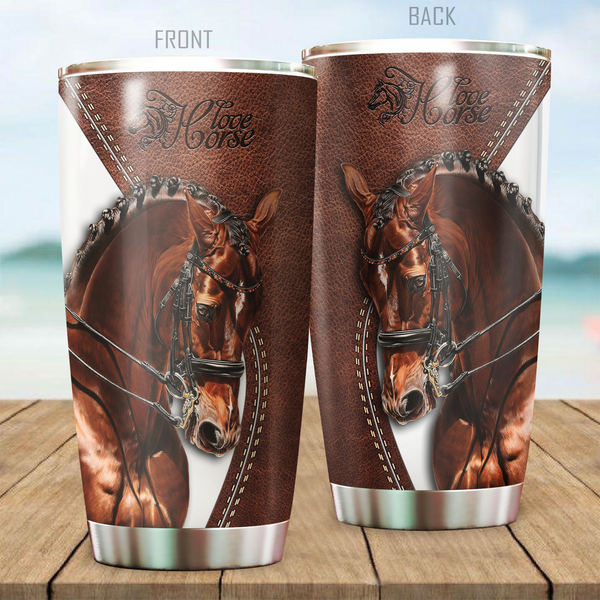 Maxcorners Horse Stainless Steel Tumbler 09