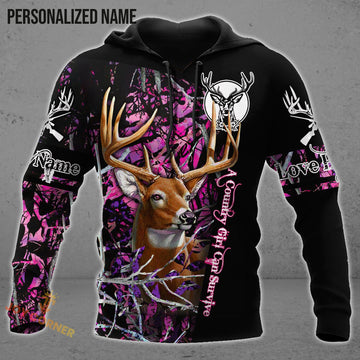 Maxcorners Customized Name Love Hunting 3D All Over Printed
