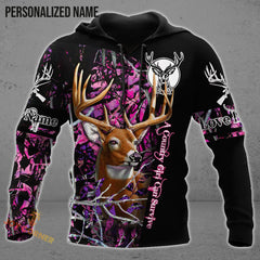 Maxcorners Customized Name Love Hunting 3D All Over Printed