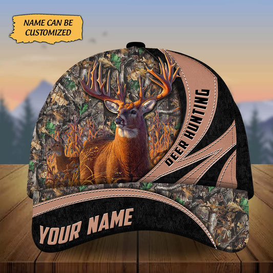 Maxcorners Custom Name Brimstone Deer Hunting Premium 3D Printed Cap