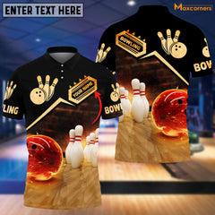 Maxcorners Custom Bowling Personalized Name 3D Shirt