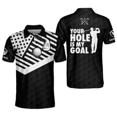 Maxcorners Golf Your Hole Is My Goal Personalized Name All Over Printed Shirt