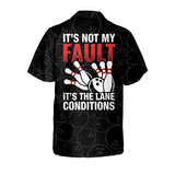 Maxcorners It's Not My Fault It's The Lane Condition Personalized Name Hawaiian Shirt