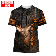 Maxcorners Personalized Name Deer Hunting 3D Design All Over Printed