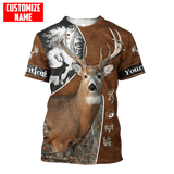 Maxcorners Deer Hunting Personalized Name 3D Over Printed Hoodie