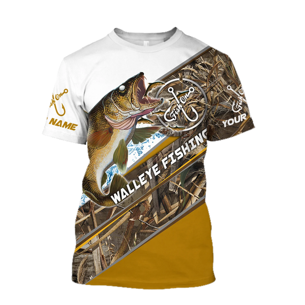 Maxcorners Custom Name Walleye Fishing Camo