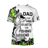 Maxcorners Custom Name Dad Bass Fishing Tattoo