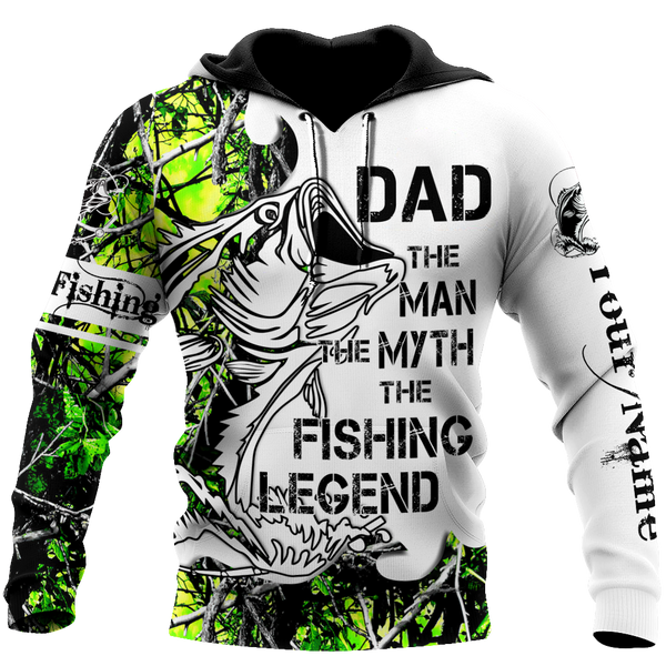 Maxcorners Custom Name Dad Bass Fishing Tattoo