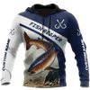 Maxcorners Custom Name Orange Trout-Salmon Fishing Design